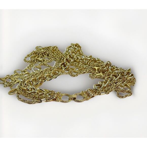 JTV Off Park Collection GOLD TONE MULTI-LAYER Necklace w/ Removable Chains- NWT - Picture 3 of 13